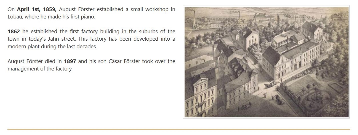 History of August Förster 2